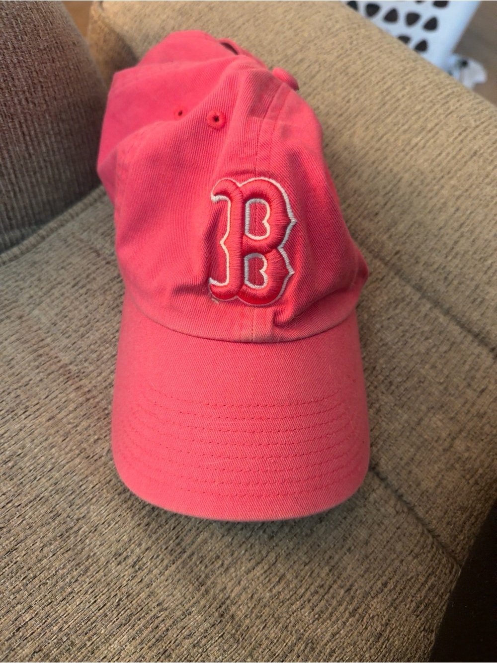Pink Embroidered 'B' Baseball Cap - Women's Adjustable Hat
